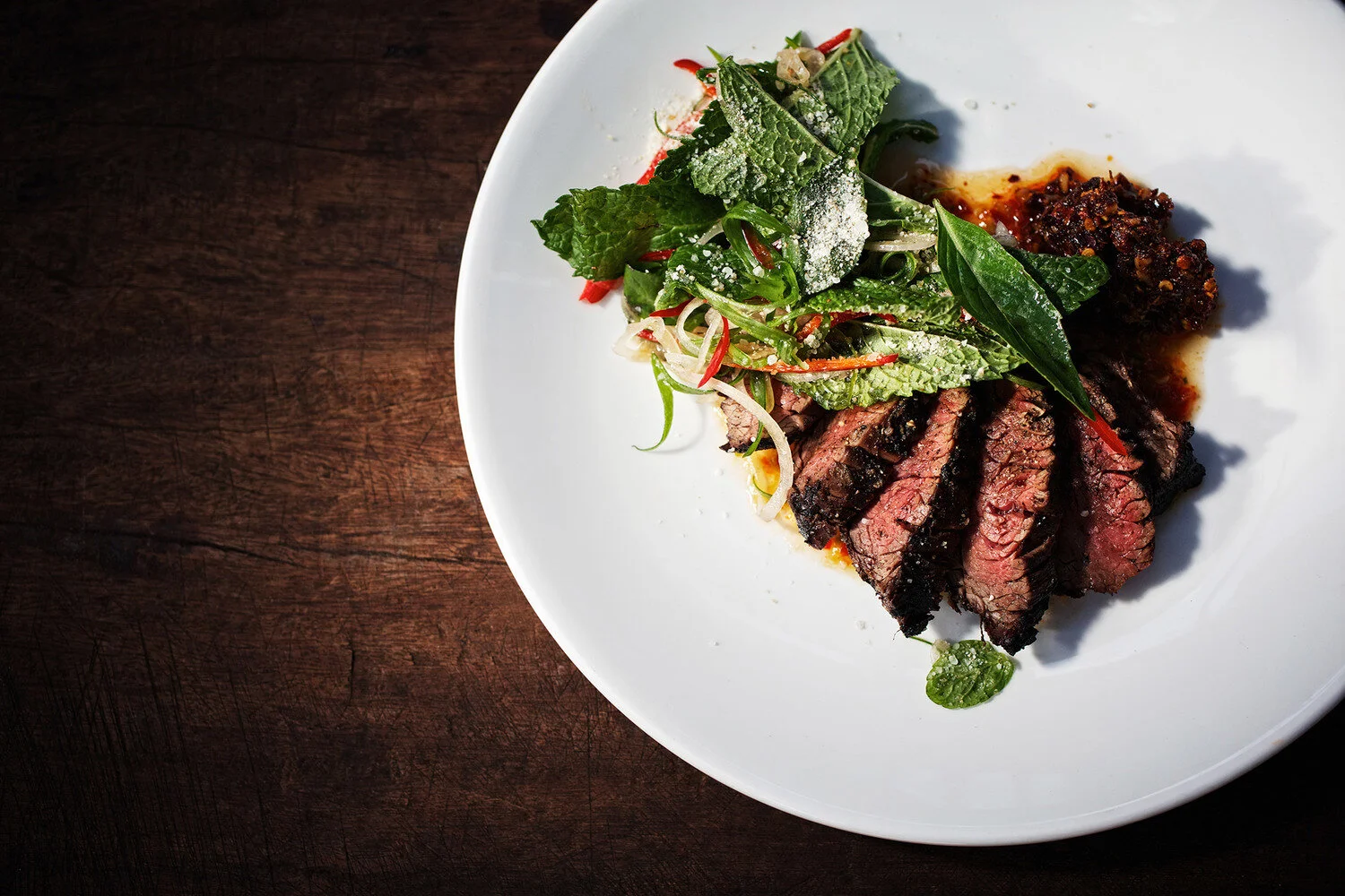 Carpaccio de boeuf a la thai - cuisine asiatique Mont-Tremblant